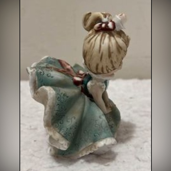 Lefton Bloomer Girl bisque figurine. Excellent condition! Item 843A-Circa 1960s - Picture 3 of 6